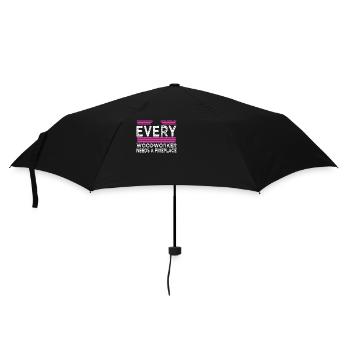 birthday gift joke forester forestry - Umbrella (small) - black - Front