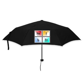 Sourires | Tableau périodique des éléments - Parapluie standard - noir - Devant