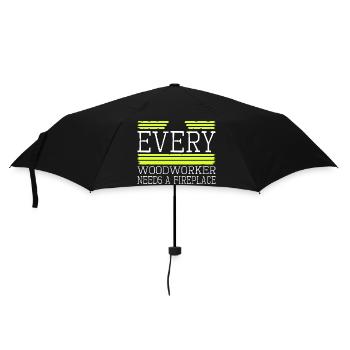 drôles de dictons charpentier drôles tshirts - Parapluie standard - noir - Devant