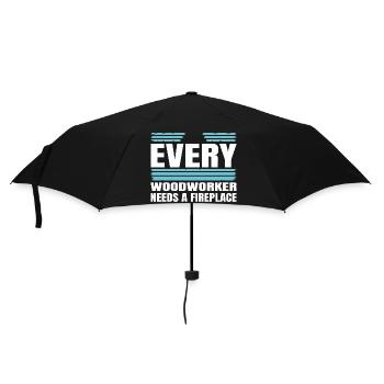 forester funny carpenter quotes - Regenschirm (klein) - Schwarz - Vorne