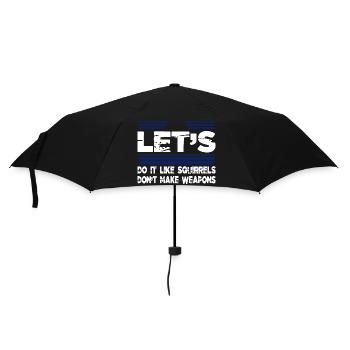 birthday love peace for paris humor funny 1960s - Umbrella (small) - black - Front