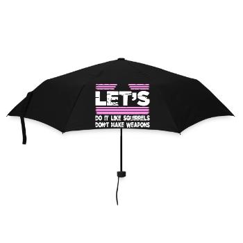 Geek funny sayings flower power present idea love - Umbrella (small) - black - Front