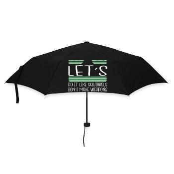 peace movement disarmament jokes awesome family - Umbrella (small) - black - Front