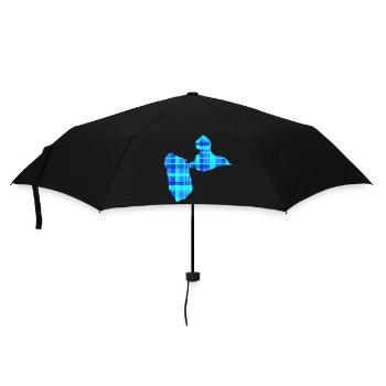 Guadeloupe - Regenschirm (klein) - Schwarz - Vorne