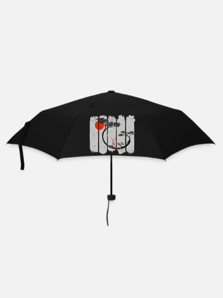 Shika - Regenschirm (klein) - Schwarz