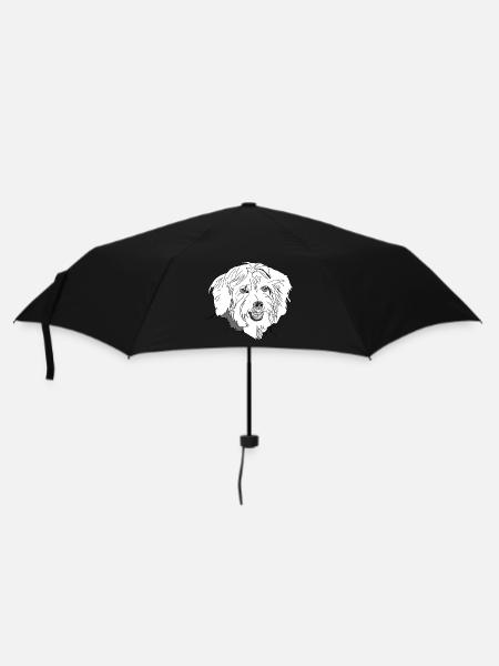 Havaneser - Regenschirm (klein) - Schwarz