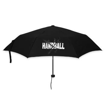 Handball Splash Grunge Handball Player Handball Player - Umbrella (small) - black - Front
