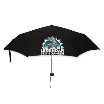 Dino Kinder Dinosaureier Mosasaurus Urzeit - Regenschirm (klein) - Schwarz - Vorne