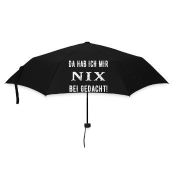 Da hab ich mir nix bei gedacht! - Regenschirm (klein) - Schwarz - Vorne