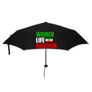 Women life freedom - Parapluie standard - noir - Devant