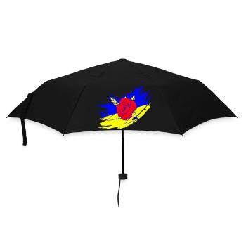 Drapeau ukrainien - Parapluie standard - noir - Devant