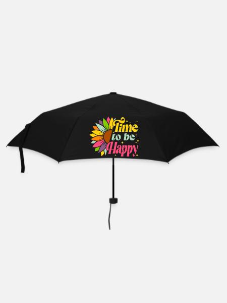 summer, hello summer, vacances d'été - Parapluie standard - noir