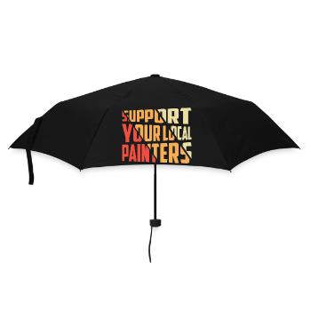 Support Your Local Painters Profession Job - Umbrella (small) - black - Front