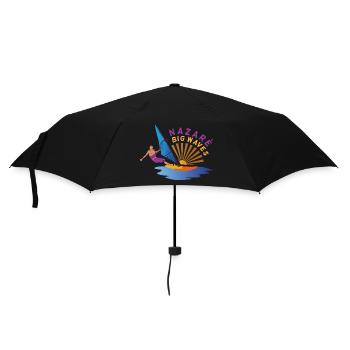 Nazare Portugal Big Waves Windsurfers - Umbrella (small) - black - Front