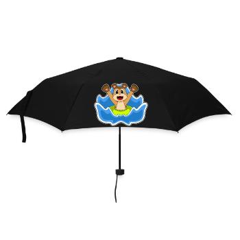 Erdmännchen Schwimmen Schwimmring Sommer - Regenschirm (klein) - Schwarz - Vorne