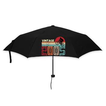 Vintage Birthday retro sunset design - Umbrella (small) - black - Front