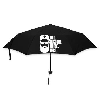 Dad Husband Nurse Hero - Nurse Caregiver - Umbrella (small) - black - Front