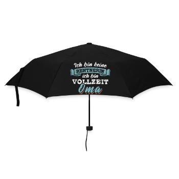 Ich bin keine Rentnerin ich bin Vollzeit Oma - Regenschirm (klein) - Schwarz - Vorne