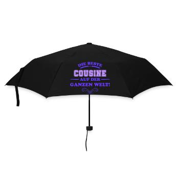 die beste cousine - Regenschirm (klein) - Schwarz - Vorne