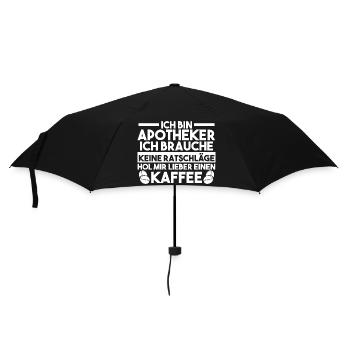 Apotheke Pharmazie Mediziner Apotheker - Regenschirm (klein) - Schwarz - Vorne
