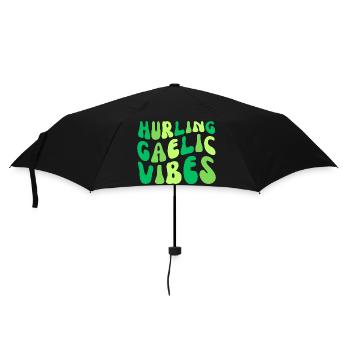 hurling gaelic vibes - Umbrella (small) - black - Front