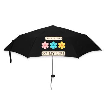 The Colours of My Life Inspirational - Umbrella (small) - black - Front