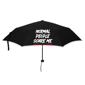 Normal People Scare Me - Psych Design - Umbrella (small) - black - Front