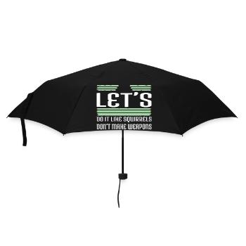 family funny funny sayings gift pride peace joke - Regenschirm (klein) - Schwarz - Vorne