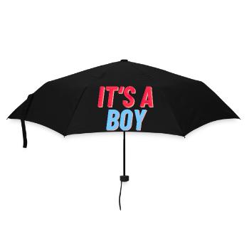 It's a Boy - It's a Boy - Birth Reveal - Umbrella (small) - black - Front