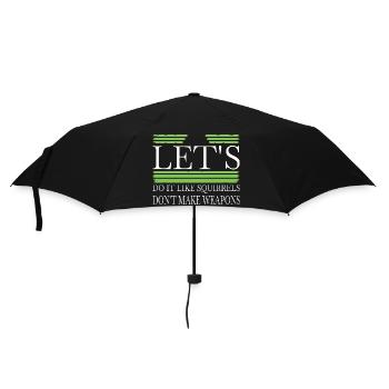hippy global peace present funky love statement - Umbrella (small) - black - Front