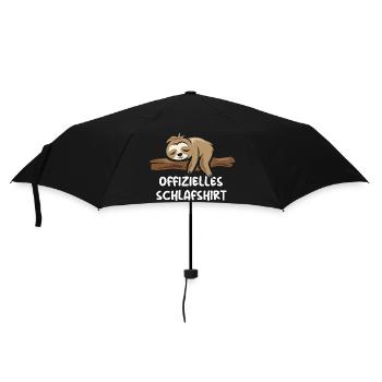 official sleep shirt sloth funny sayings - Umbrella (small) - black - Front