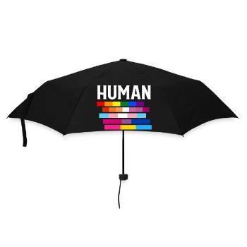 LGBT MENSCHLICHER STOLZ - Regenschirm (klein) - Schwarz - Vorne