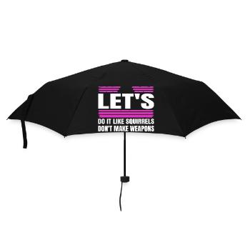 Anti guerre cadeau idée dictons des années 60 désarmement oiseau - Parapluie standard - noir - Devant