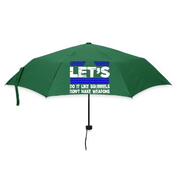 bday gift idea child humor funky joke sayings - Umbrella (small) - bottlegreen - Front