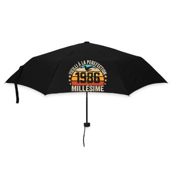 Vintage 1986 Retro 1986 Birthday Gift - Umbrella (small) - black - Front