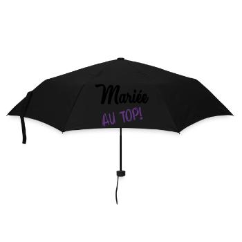 ZUKÜNFTIGE BRAUT. Junggesellinnenabschied. HOCHZEIT - Regenschirm (klein) - Schwarz - Vorne