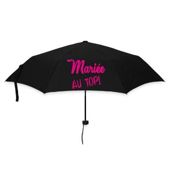 HOCHZEIT. ZUKÜNFTIGE BRAUT. Junggesellinnenabschied. TEAM BRIDAL - Regenschirm (klein) - Schwarz - Vorne