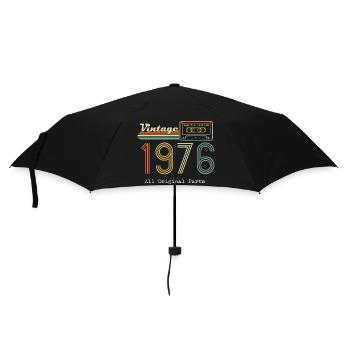 1976 Original 1976 Vintage Vintage Retro Jahrestag - Regenschirm (klein) - Schwarz - Vorne