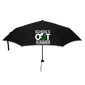 Sommerferien Schulende School`s Out For Summer - Regenschirm (klein) - Schwarz - Vorne