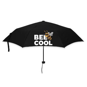 Biene Lustiger Spruch für Imker Bienenzüchter - Regenschirm (klein) - Schwarz - Vorne
