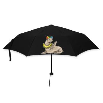 Clown du phoque - Parapluie standard - noir - Devant