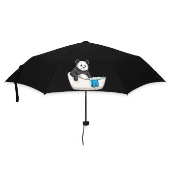Panda Baden Badewanne - Regenschirm (klein) - Schwarz - Vorne