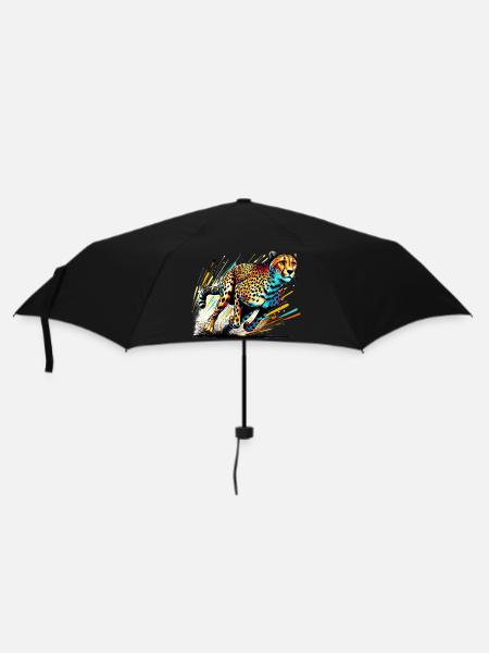 Gepard - Regenschirm (klein) - Schwarz