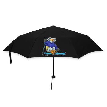 Koala Skier Ski Sports d’hiver - Parapluie standard - noir - Devant
