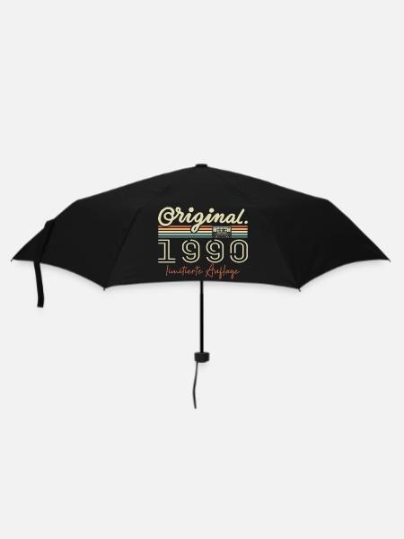 Original 1990 ' s Vintage 1990 ' s Anniversaire Rétro 1990 - Parapluie standard - noir