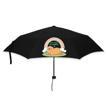 Mach dir keine Sorgen Sei Cappy - Regenschirm (klein) - Schwarz - Vorne