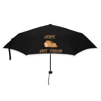 Nope not today capybara - Regenschirm (klein) - Schwarz - Vorne