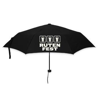 Rutenfest Ravensburg Bier Symbole - Regenschirm (klein) - Schwarz - Vorne