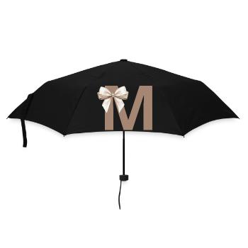 Buchstabe M Knoten - Regenschirm (klein) - Schwarz - Vorne