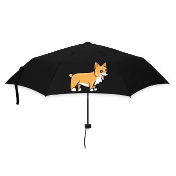 Corgi gallois Pembroke - Parapluie standard - noir - Devant